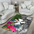 Wallis And Futuna Area Rug - Turtle Plumeria Banana Leaf - Polynesian Pride