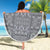 Polynesian Beach Blanket Black And White - Polynesian Pride