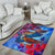 Guam Area Rug - KoKo Bird With Map - Polynesian Pride