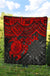 Polynesian Premium Quilt - Polynesian Red Turtle Hibiscus - Polynesian Pride