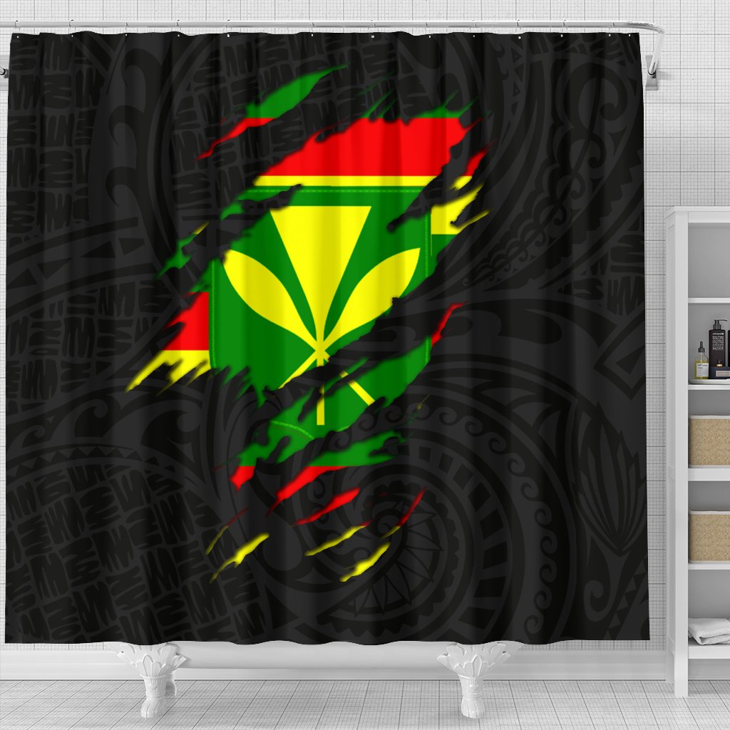 Hawaii Shower Curtain - Wrap Style - Polynesian Pride