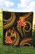 Tonga Polynesian Premium Quilt - Gold Plumeria - Polynesian Pride