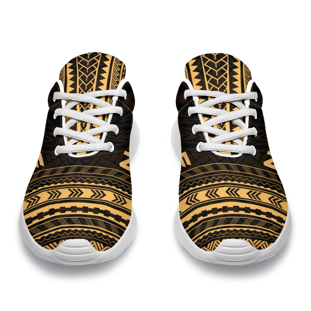 Niue Sporty Sneakers - Polynesian Chief Gold Version - Polynesian Pride