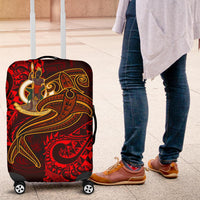 Vanuatu Polynesian Luggage Covers - Red Shark Polynesian Tattoo - Polynesian Pride