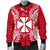 Wallis And Futuna Polynesian Men's Bomber Jacket Map Red White - Polynesian Pride