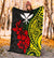 Hawaii Premium Blanket - Polynesian Patterns With Hibiscus Flowers - Polynesian Pride