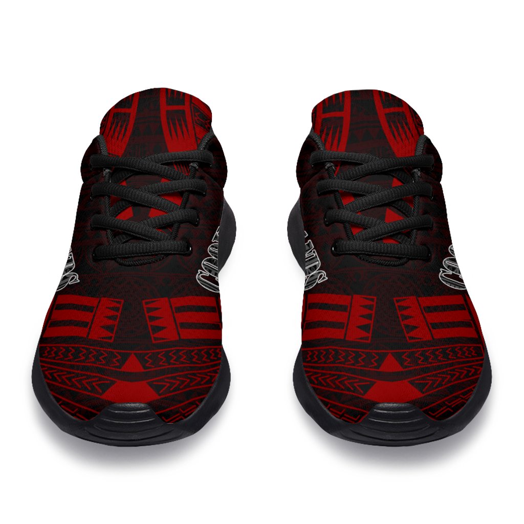 Cook Islands Sport Sneakers - Polynesian Tattoo Red - Polynesian Pride