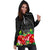 Guam Polynesian Women's Hoodie Dress Black Hibiscus - Polynesian Pride