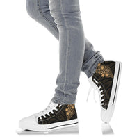 Polynesian High Top Shoes - Gold Pineapple - Polynesian Pride