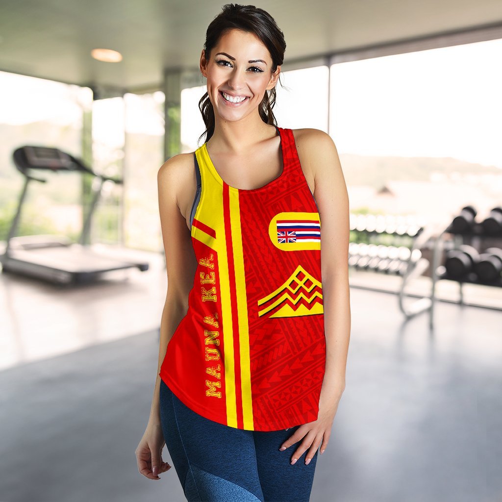 Hawaiian Polynesian Mauna Kea Women's Racerback Tank - Morale Style - Polynesian Pride