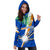 Marshall Islands Rugby Women Hoodie Dress Coconut Leaves - Polynesian Pride