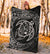 Hawaiian Turtle Polynesian White Premium Blanket - Polynesian Pride