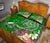 Tahiti Custom Personalised Quilt Bed Set - Turtle Plumeria (Green) - Polynesian Pride