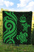 Vanuatu Premium Quilt - Green Tentacle Turtle - Polynesian Pride