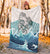 Maori Manaia The Blue Sea Premium Blanket, White - Polynesian Pride