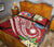 Marshall Islands Polynesian Quilt Bed Set - Summer Plumeria (Red) - Polynesian Pride