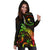 Chuuk Polynesian Hoodie Dress - Turtle With Blooming Hibiscus Reggae - Polynesian Pride