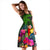 Tonga Midi Dress - Turtle Plumeria Banana Leaf - Polynesian Pride