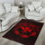 Hawaii Kanaka Turtle Hibiscus Polynesian Rug - Anthea Style Red - Polynesian Pride