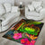 Samoa Polynesian Area Rug - Hibiscus and Banana Leaves - Polynesian Pride