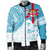 Fiji Polynesian Men's Bomber Jacket - Fiji Flag Fiji Flag with Coat of Arms - Polynesian Pride