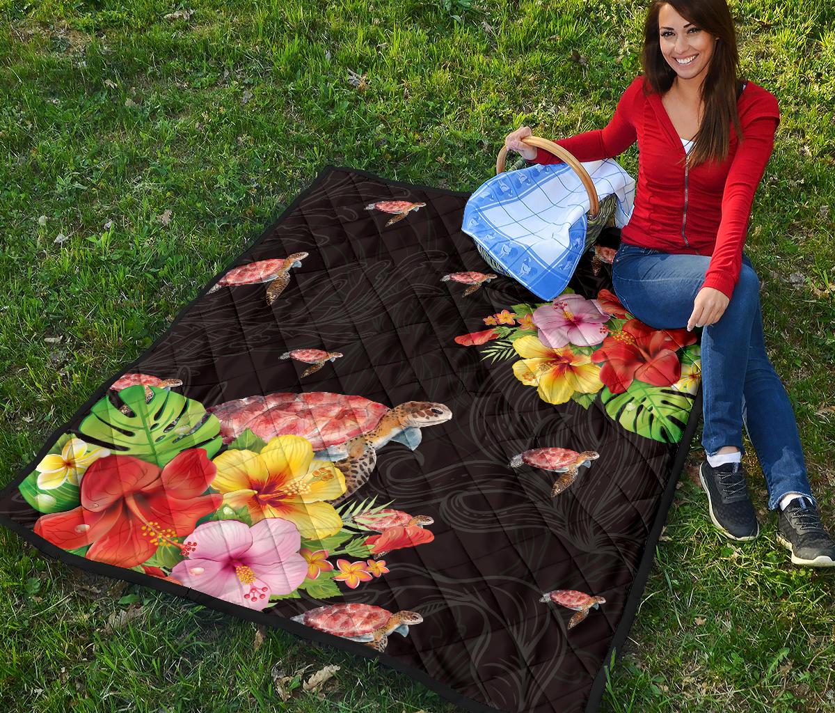 Ocean Turtle Premium Quilt - Polynesian Pride