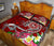 Tahiti Custom Personalised Quilt Bed Set - Turtle Plumeria (Red) - Polynesian Pride