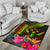 Kosrae Polynesian Area Rug - Hibiscus and Banana Leaves - Polynesian Pride