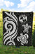 Tonga Polynesian Premium Quilt - White Tentacle Turtle - Polynesian Pride