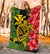 Hawaii Turtle Hibiscus Polynesian Premium Blanket - Aphos Style - Polynesian Pride