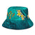 Kosrae Micronesia Bucket Hat - Manta Ray Ocean - Polynesian Pride