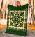 Hawaiian Premium Blanket Royal Pattern - Emerald Green - Polynesian Pride