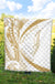 New Zealand Silver Fern Premium Quilt Maori Tattoo Circle Style - White - Polynesian Pride