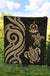 Vanuatu Premium Quilt - Gold Tentacle Turtle - Polynesian Pride