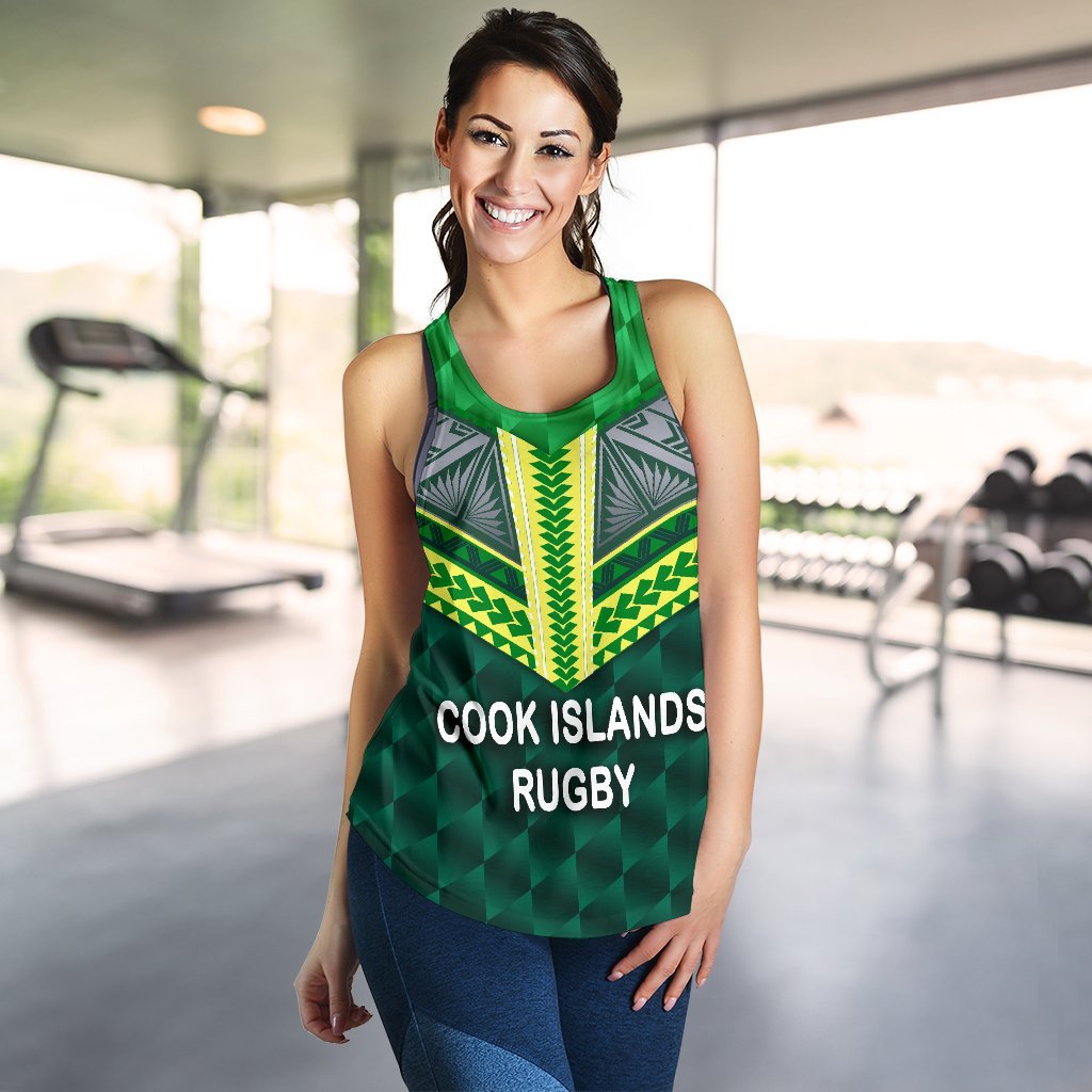 Cook Islands Rugby Women Racerback Tank - Polynesian Pride