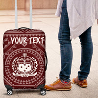 Samoa Personalised Luggage Covers - Samoa Seal In Polynesian Tattoo Style (Red) - Polynesian Pride
