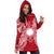 Marshall Islands Polynesian Hoodie Dress Map Red White - Polynesian Pride