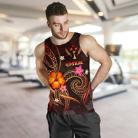 Kosrae Polynesian Men's Tank Top - Legend of Kosrae (Red) Red - Polynesian Pride