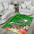 Pohnpei Custom Personalised Area Rug - Turtle Plumeria (Green) - Polynesian Pride