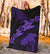 Hawaii Turtle Plumeria Coconut Tree Polynesian Premium Blanket - Purple - Polynesian Pride