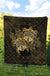 Hawaii Premium Quilt - Turtle Strong Pattern Hibiscus Plumeria Gold AH - Polynesian Pride