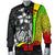 Yap Micronesia Men's Bomber Jackets Reggae - Turtle With Hook - Polynesian Pride