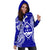 Guam Polynesian Hoodie Dress Map Blue - Polynesian Pride