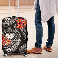 Samoa Polynesian Luggage Covers - White Plumeria - Polynesian Pride
