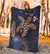 Hawaii Kakau Polynesian Turtle Map Premium Blanket - Indigo - Polynesian Pride