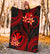 Polynesian Hawaii Premium Blanket - Red Plumeria - Polynesian Pride