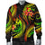 Tonga Polynesian Men Bomber Jacket - Reggae Plumeria - Polynesian Pride