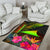 Tokelau Polynesian Area Rug - Hibiscus and Banana Leaves - Polynesian Pride