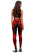 American Samoa Women Leggings Polynesian Pattern Red - Polynesian Pride