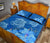 Hawaii Blue Hibiscus Turtle Polynesian Quilt Bed Set - Polynesian Pride